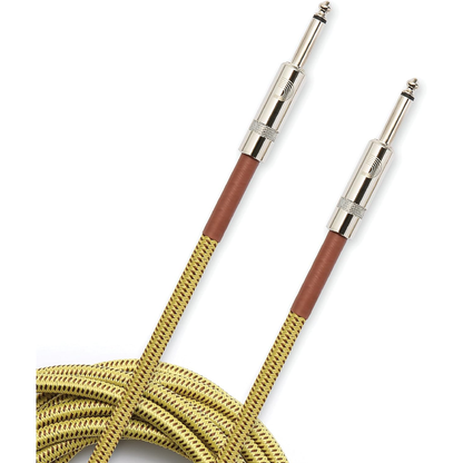 D'Addario Custom Series 20' Braided Instrument Cable in Tweed