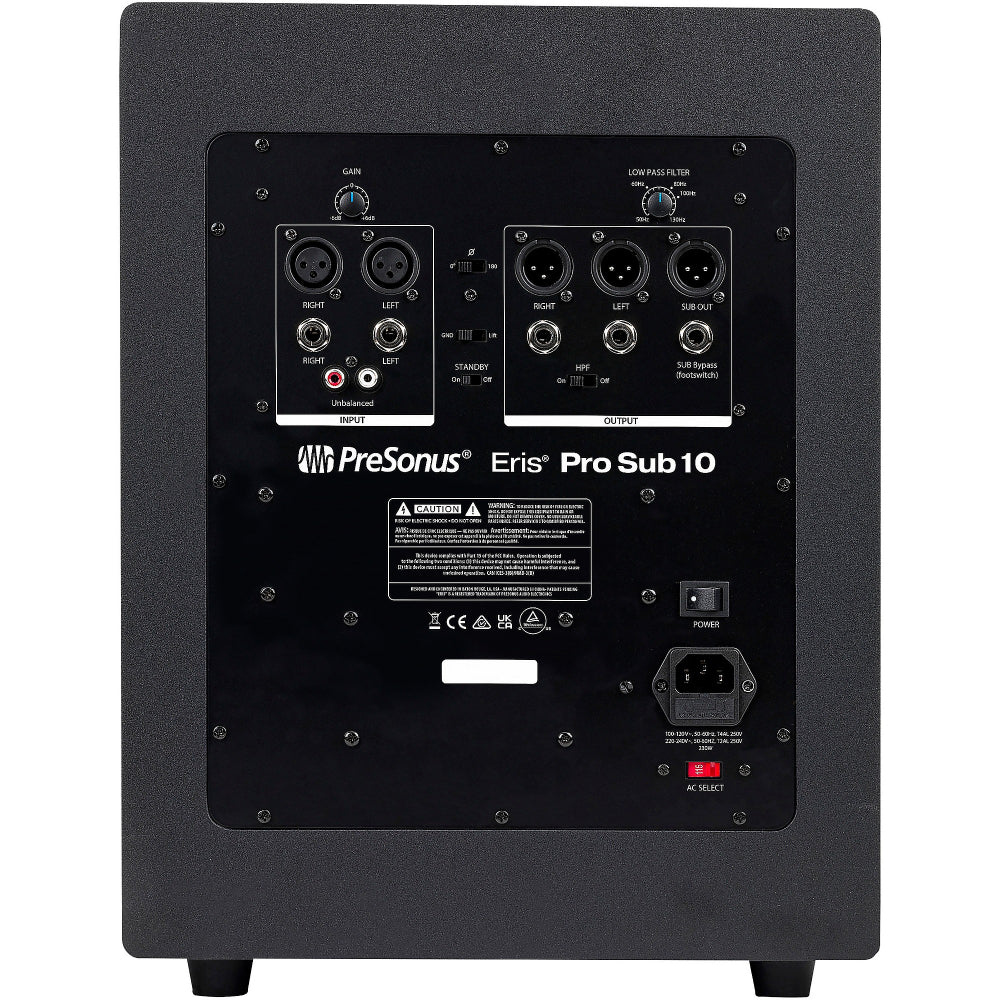PreSonus Eris Pro Sub10 10” Powered Studio Subwoofer