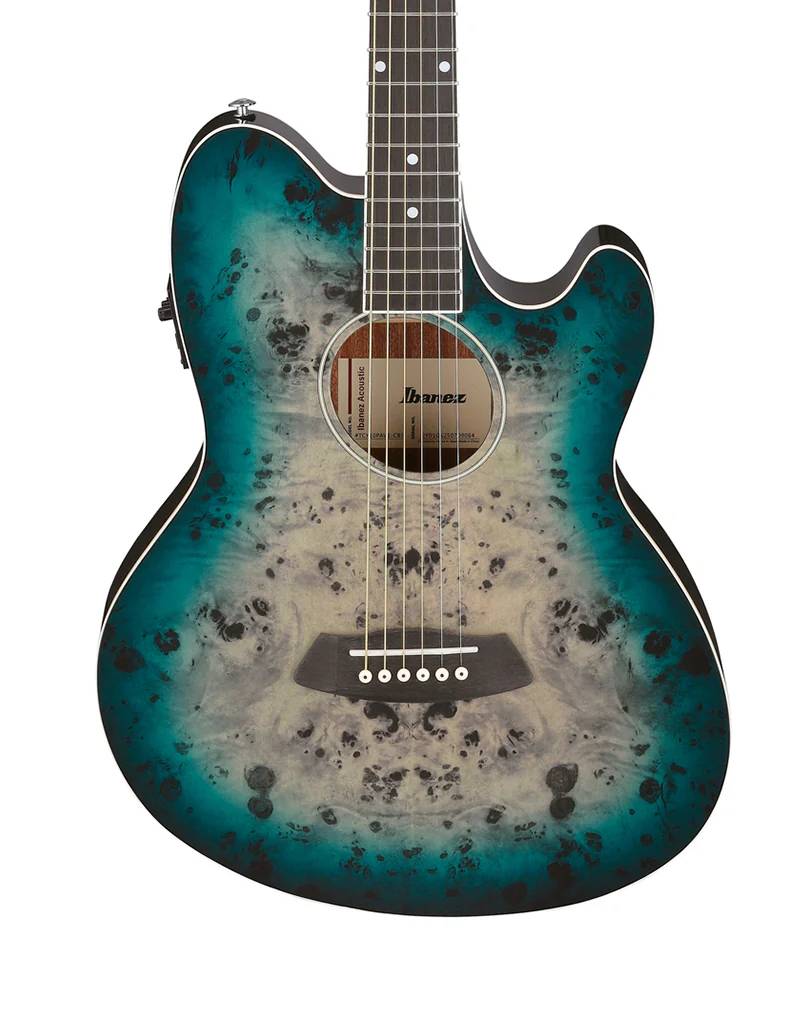 Ibanez TCY10PA Electric Acoustic Guitar in Cosmic Blue Starburst High Gloss