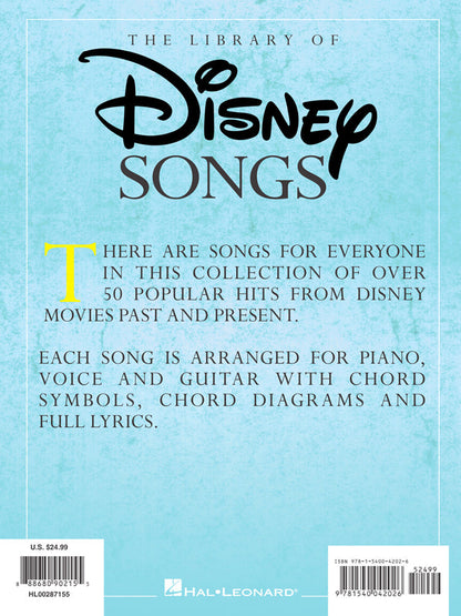 The Library Of Disney Songs PVG