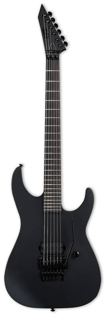 ESP LTD M-1000 Black Metal Electric Guitar in Black Satin
