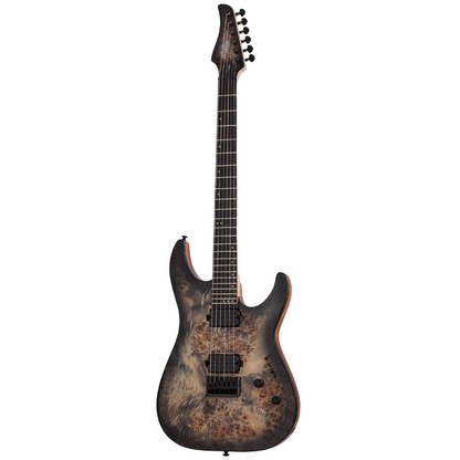 Schecter C-6 Pro Electric Guitar in Charcoal Burst