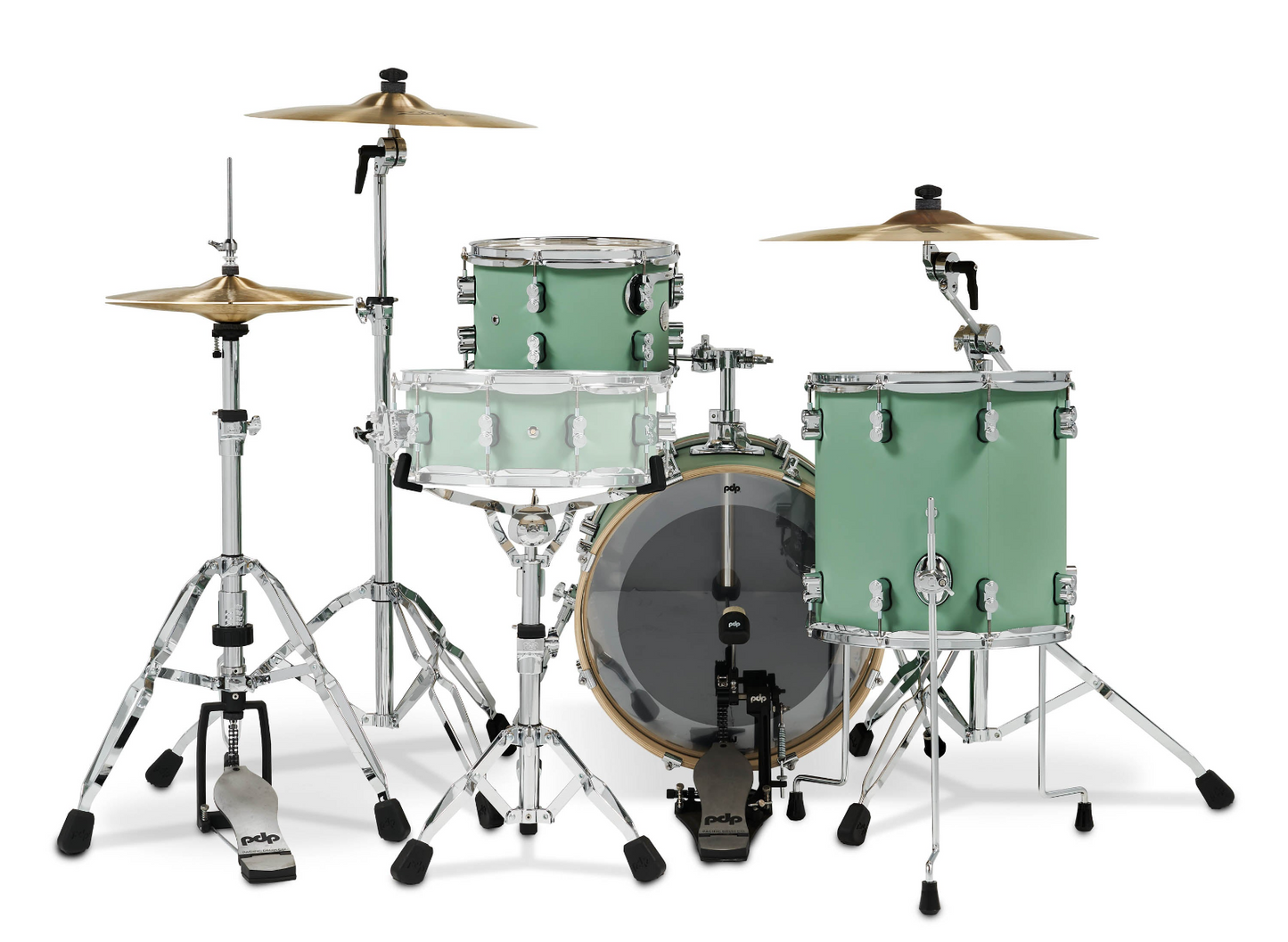 PDP Concept Maple 3-Piece Be-Bop Shell Pack in Satin Seafoam Finish