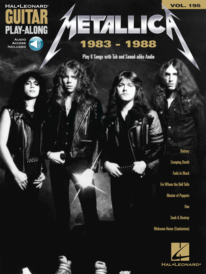 Metallica 1983-1988 Guitar Playalong Volume 195 BK/OLA