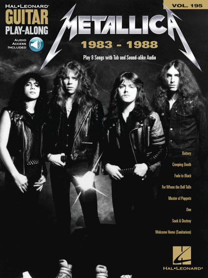 Metallica 1983-1988 Guitar Playalong Volume 195 BK/OLA