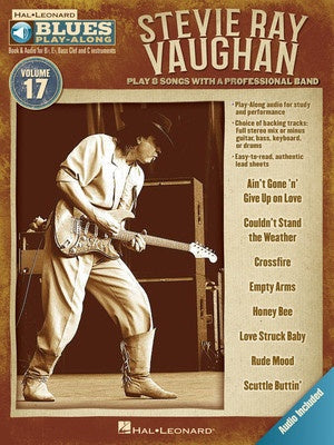 STEVIE RAY VAUGHAN BLUES PLAYALONG V17 BK/OLA