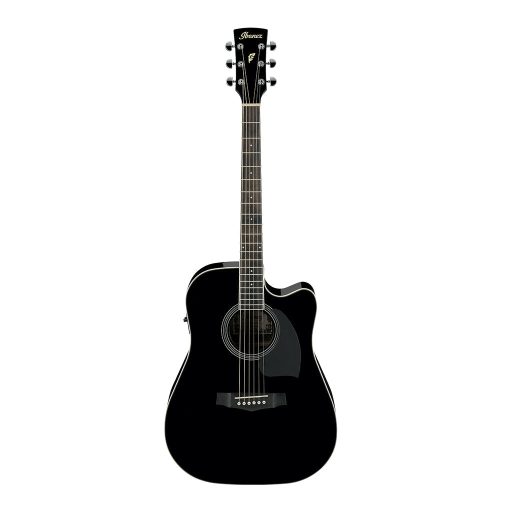 Ibanez PF15ECE Acoustic Guitar in Black High Gloss