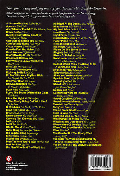 The Big Guitar Chord Songbook More Seventies Hits