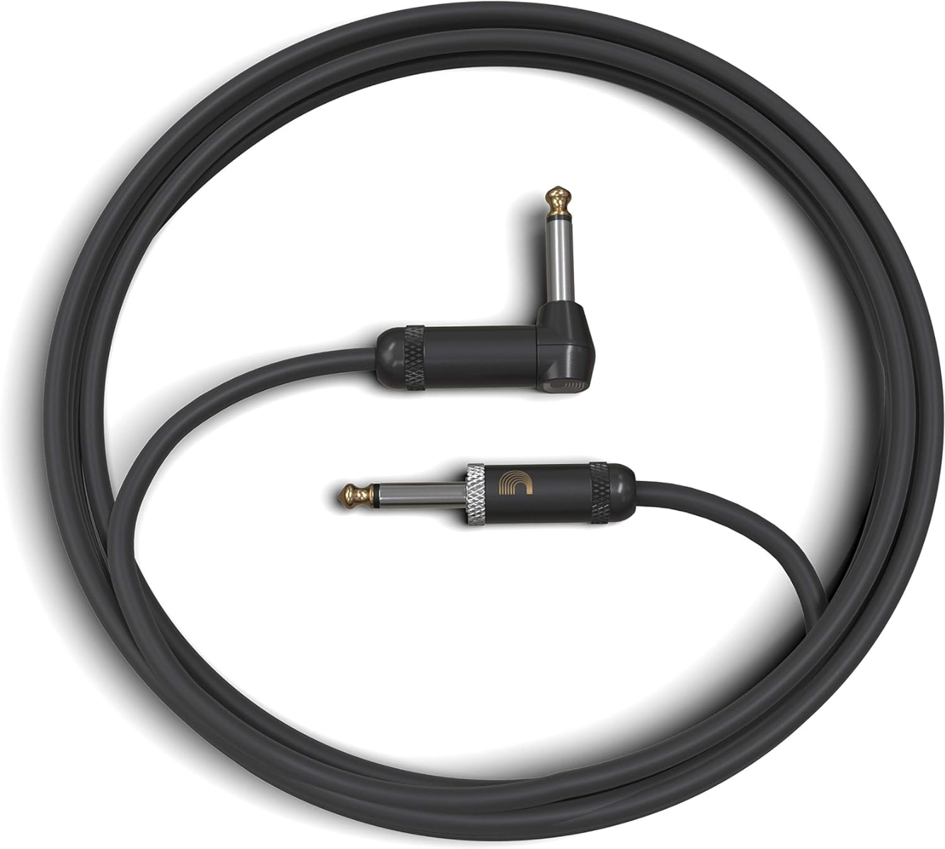 D'Addario Planet Waves 15' American Stage Instrument Straight Right Angle Cable in Black