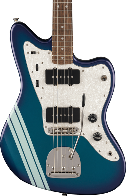 Squier FSR Classic Vibe '60s Jazzmaster, Laurel Fingerboard, White Pickguard, Black Plastic Parts, Matching Headstock in Competition Burgundy