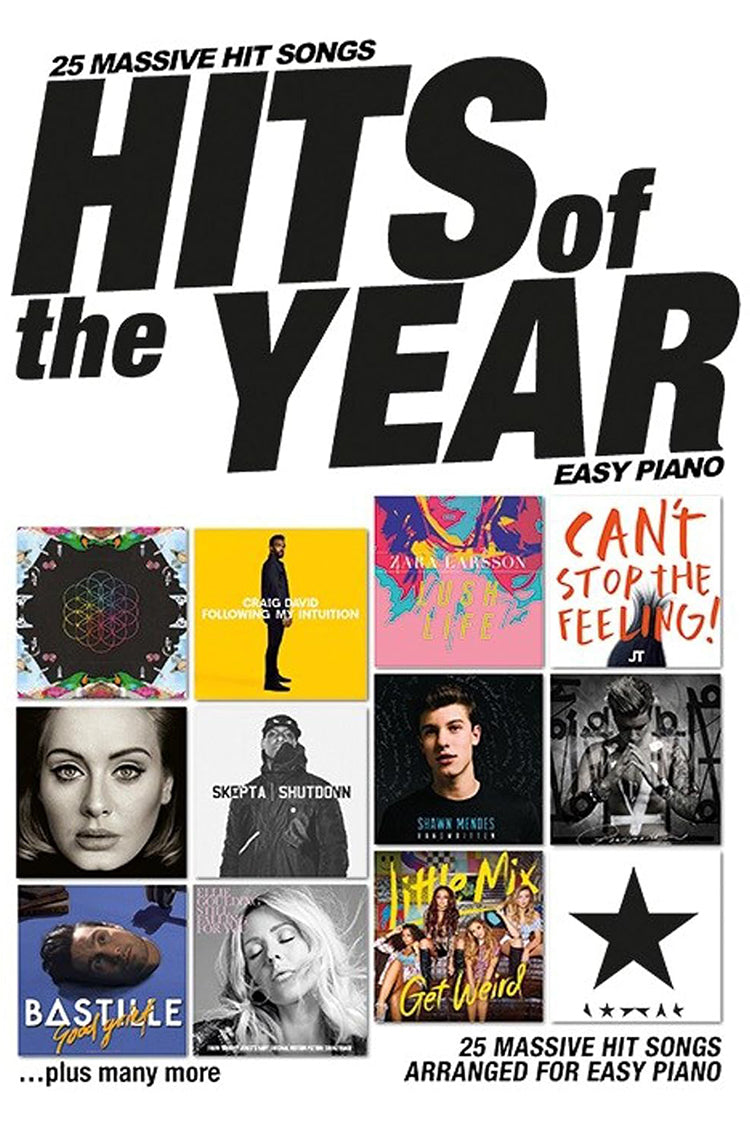 Hits Of The Year 2016 Easy Piano