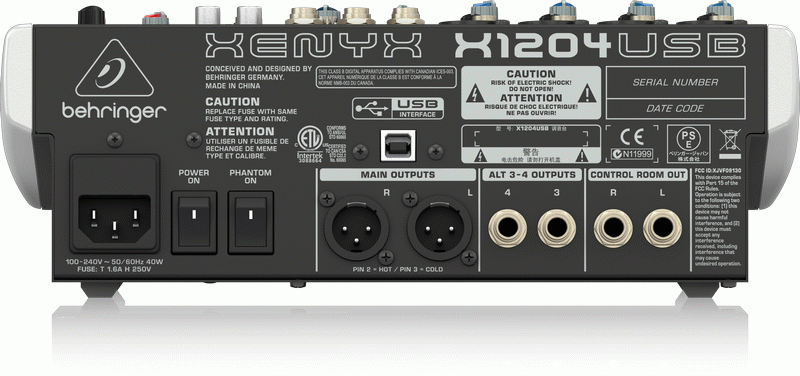 Behringer XENYX X1204USB Mixer