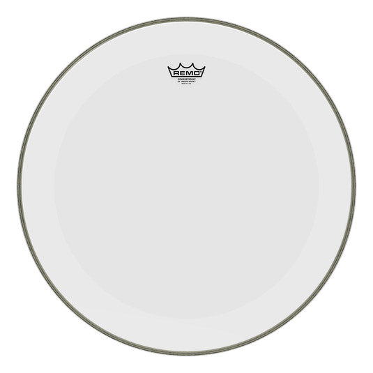 Remo Powerstroke P3 Smooth White No Stripe, Bass Drumhead - 22" - P3-1222-C1