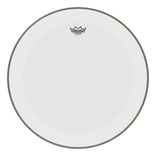 Remo Powerstroke P3 Smooth White No Stripe, Bass Drumhead - 22" - P3-1222-C1