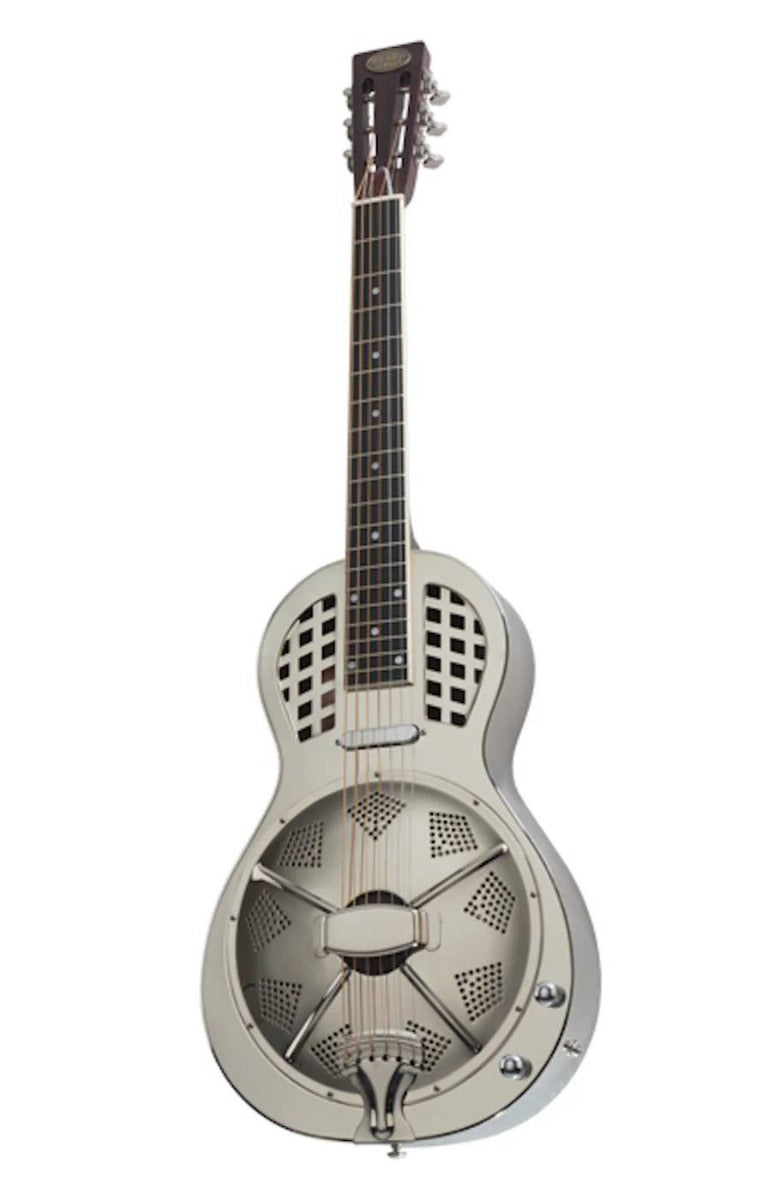 Bourbon Street BSR-P1C-N Parlour Resonator Acoustic Guitar in Polished Nickel Finish