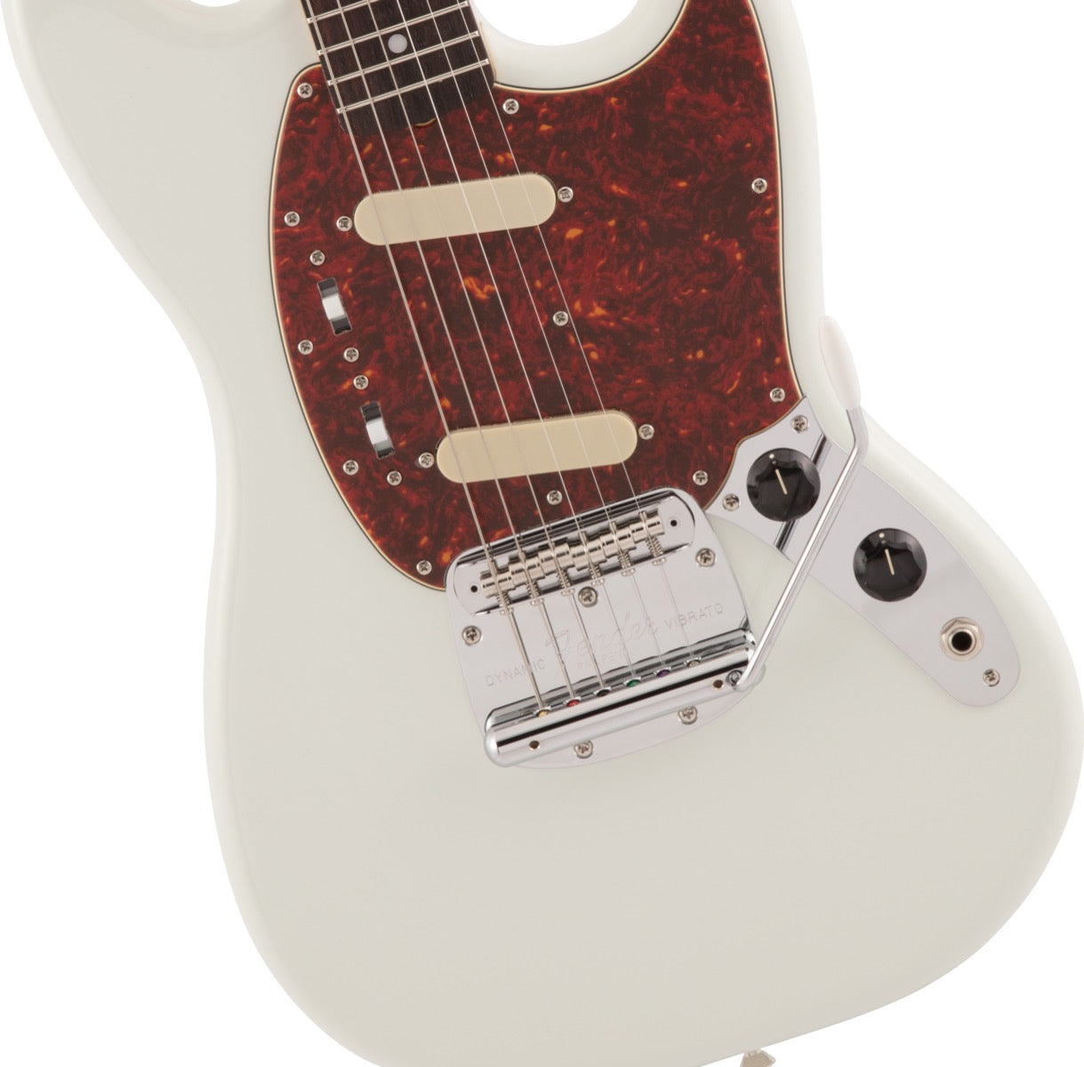 Fender Made in Japan Traditional 60s Mustang, Rosewood Fingerboard in Olympic White