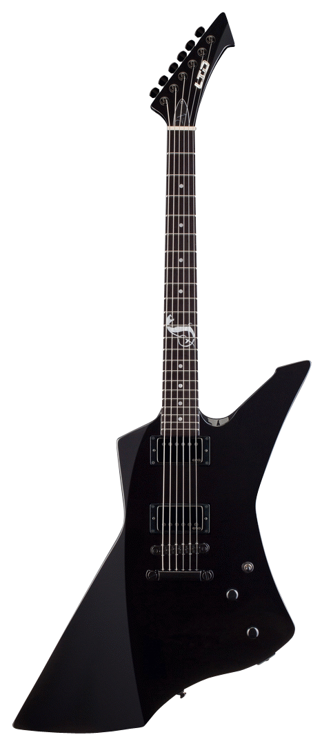 ESP LTD James Hetfield Snakebyte Electric Guitar in Black Satin