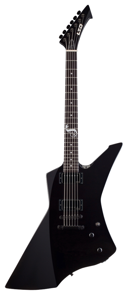 ESP LTD James Hetfield Snakebyte Electric Guitar in Black Satin