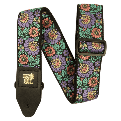 Ernie Ball Classis Jacquard Guitar Or Bass Strap in Evening Bloom