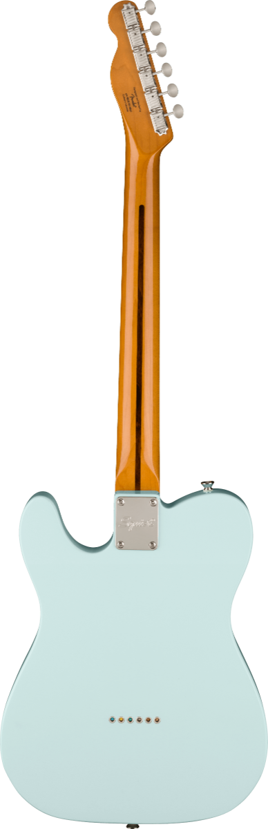 Squier FSR Classic Vibe '60s Telecaster Thinline, Maple Fingerboard, Gold Anodized Pickguard in Sonic Blue