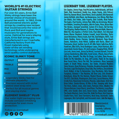 Ernie Ball 2225 Extra Slinky Nickel Wound Electric Guitar Strings .08-.38 Gauge