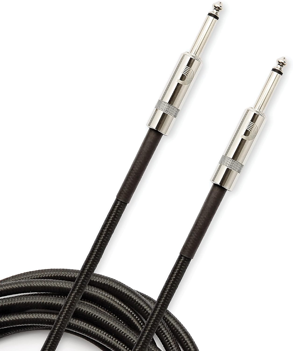 D'Addario Custom Series 15' Braided Instrument Cable in Black