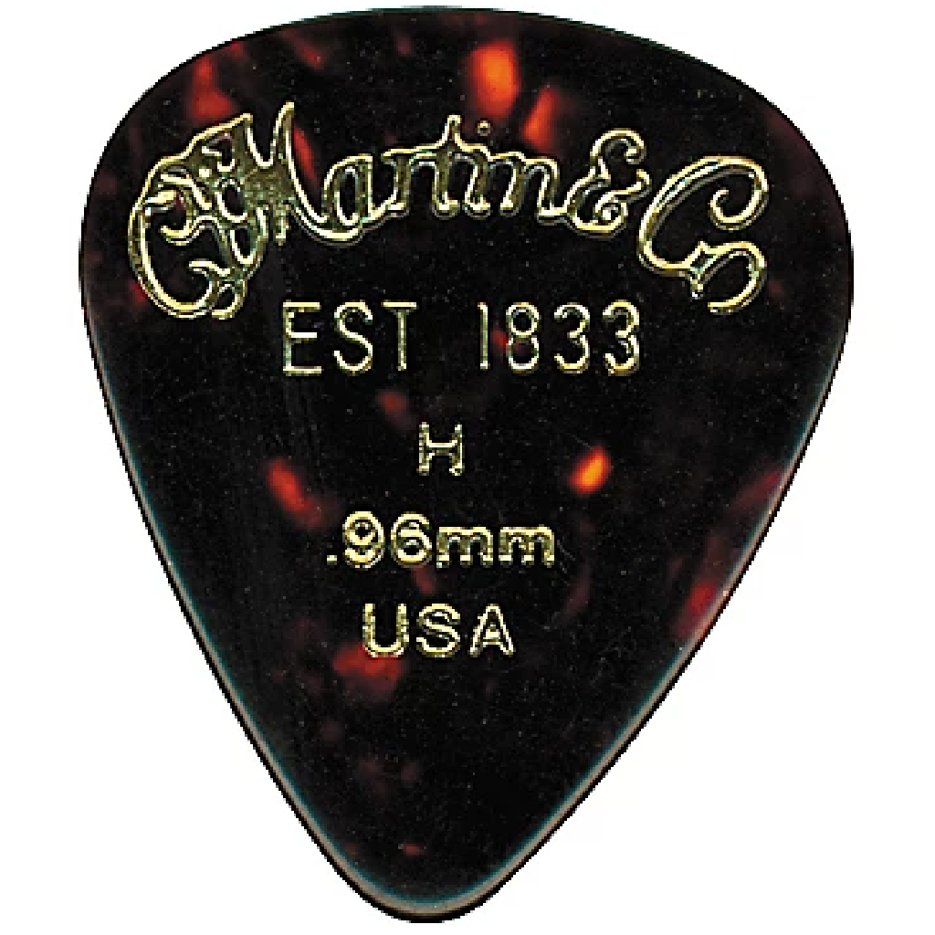 Martin Celluloid Faux Tortoise Picks .96mm 12 Pack