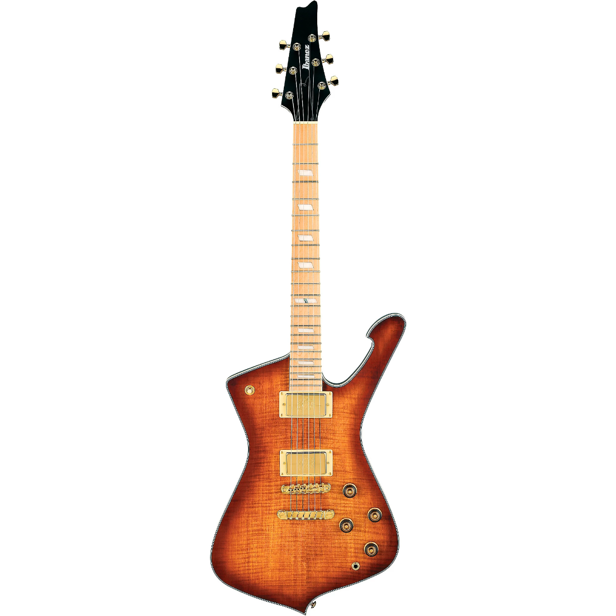 Ibanez IC420MFM Electric Guitar in Caramel Burst Low Gloss