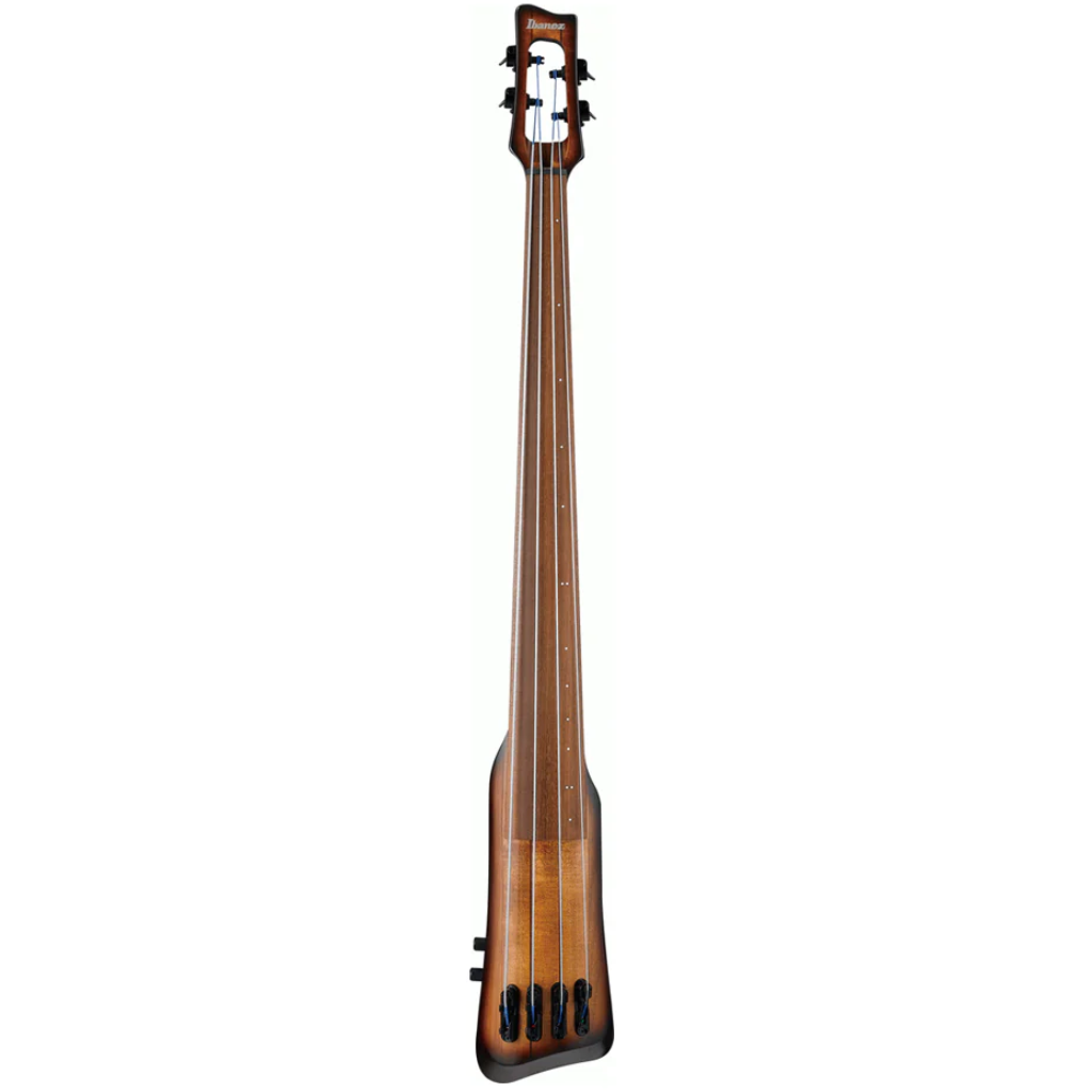 Ibanez UB804 Fretless  4 String Standing Bass with Stand in Mahogany Oil Burst