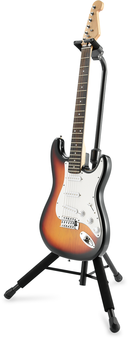 Hercules GS414BPLUS: Auto Grab Single Guitar Stand w/-Leg Rest (MC6)