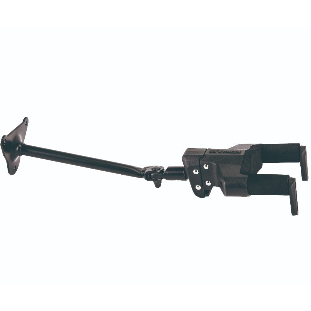 Hercules Auto Grip System Steel Wall Mount Long Arm Guitar Hanger