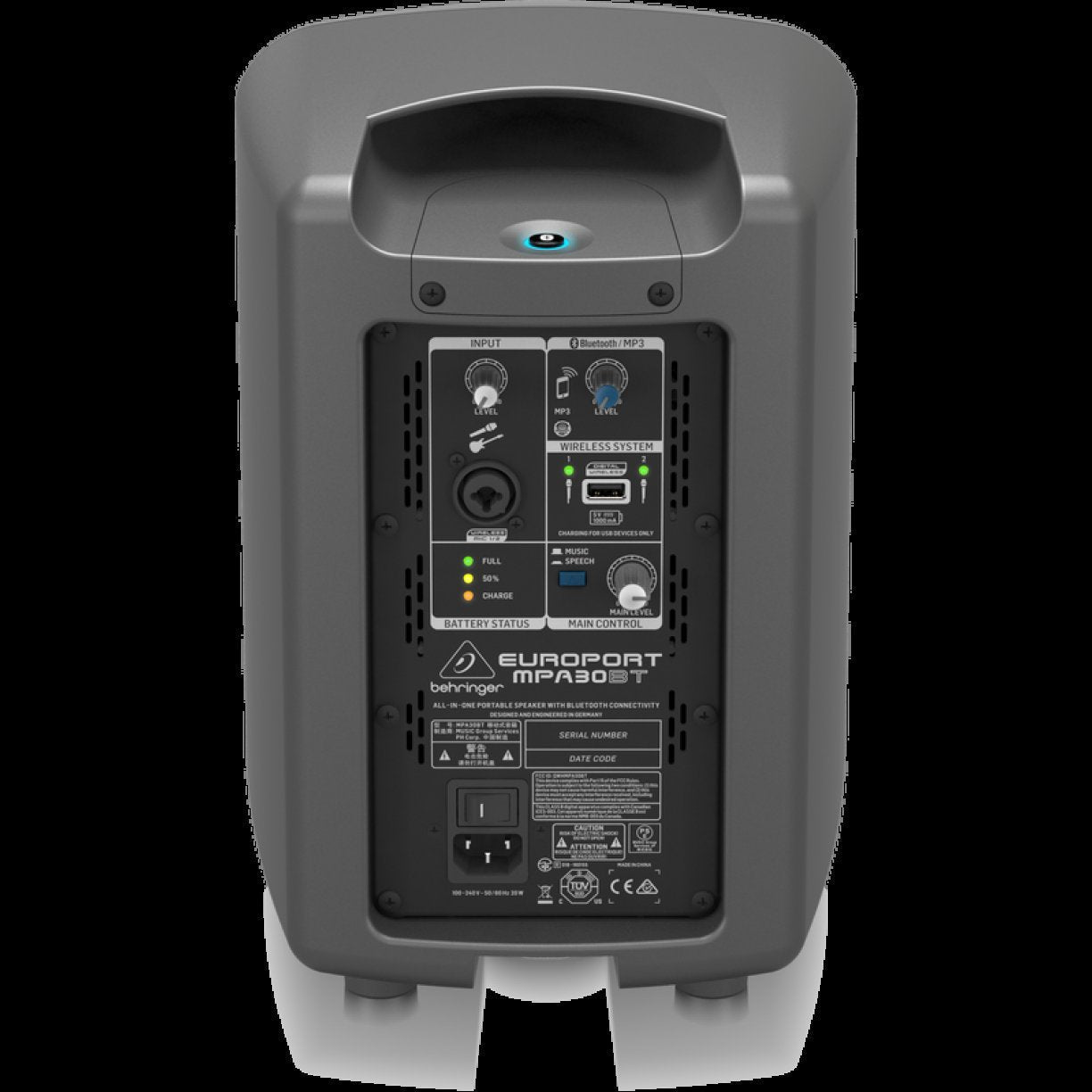 Behringer Europort MPA30BT Portable 30W Speaker