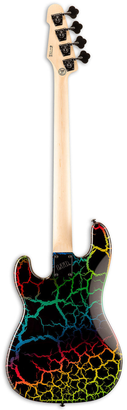 ESP LTD Surveyor '87 in Rainbow Crackle
