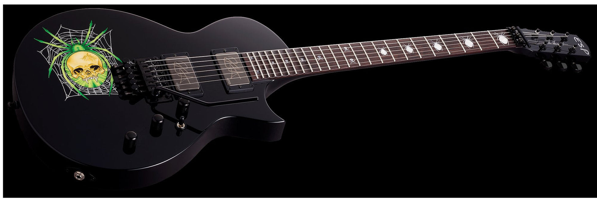 ESP LTD KH 3 SPIDER Kirk Hammett Signature Series Electric Guitar in Black