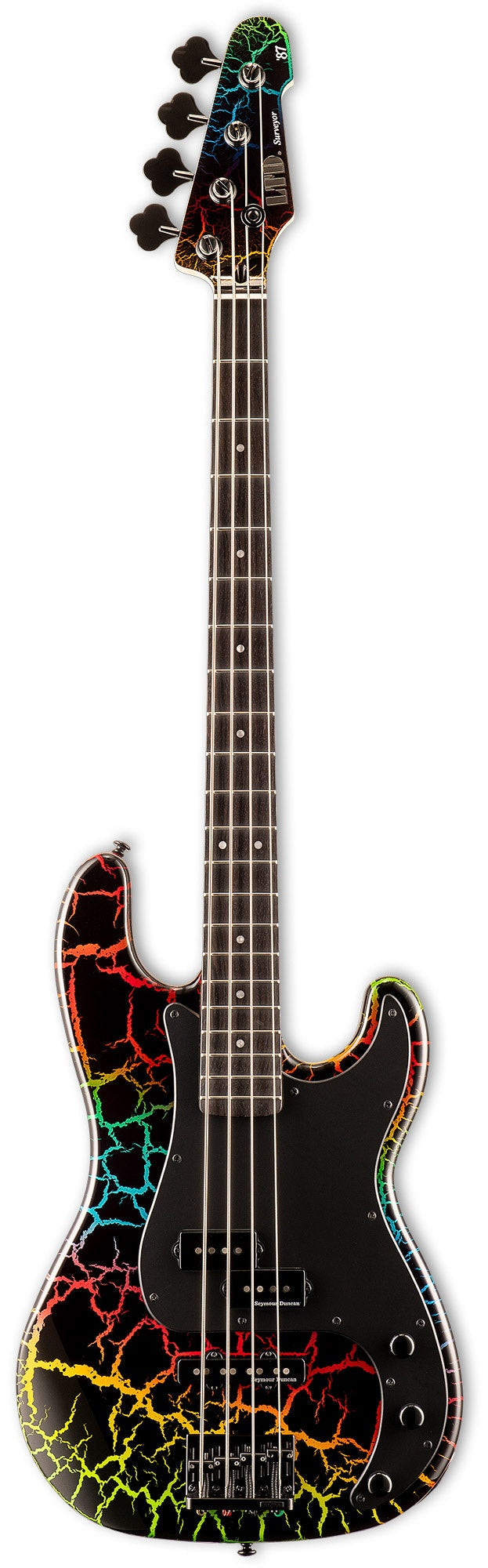 ESP LTD Surveyor '87 in Rainbow Crackle