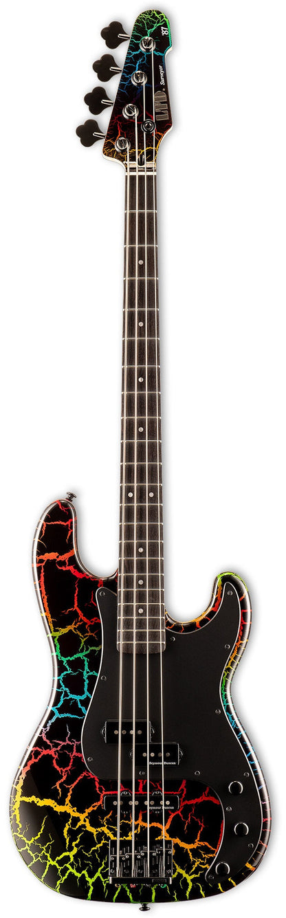 ESP LTD Surveyor '87 in Rainbow Crackle