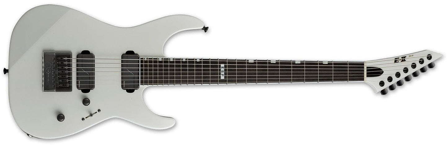 ESP E II M II 7B Baritone Evertune 7 String in Pearl White