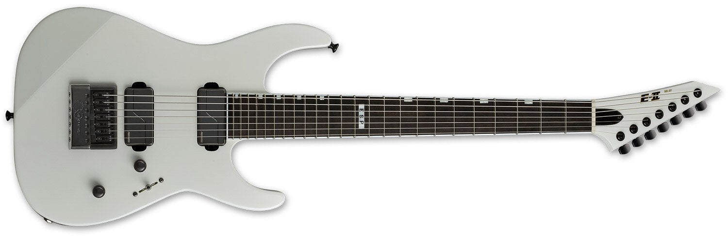 ESP E II M II 7B Baritone Evertune 7 String in Pearl White