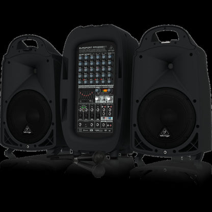 Behringer Europort PPA2000BT Ultra Compact 2000W 8 Channel Portable PA System