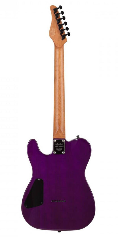 Schecter PT Standard Electric Guitar in Purple Burst Burl