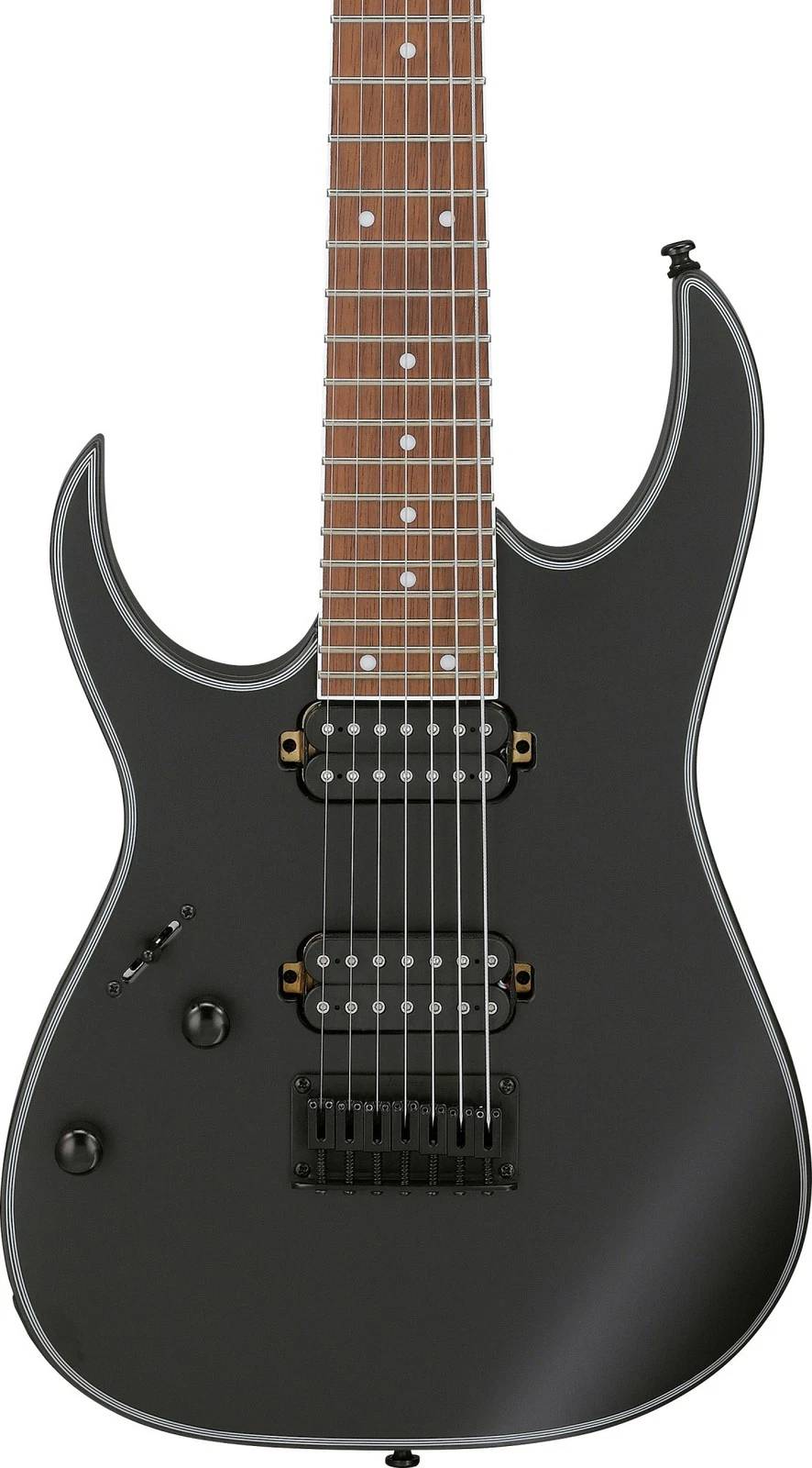 Ibanez RG7421EXL BKF Electric Guitar in Black Flat