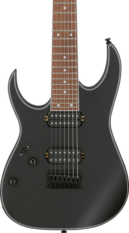 Ibanez RG7421EXL BKF Electric Guitar in Black Flat