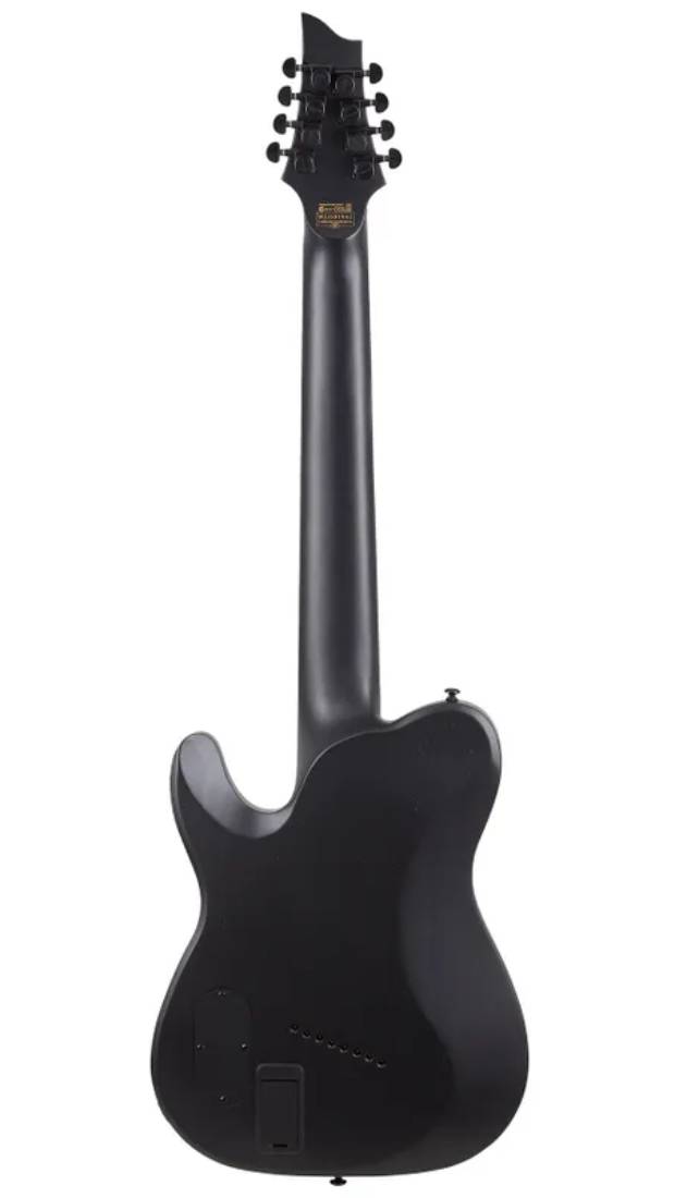 Schecter PT-8 MS Black Ops Electric Guitar in Satin Black Open Pore