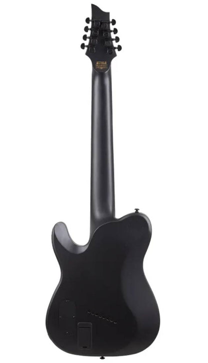 Schecter PT-8 MS Black Ops Electric Guitar in Satin Black Open Pore