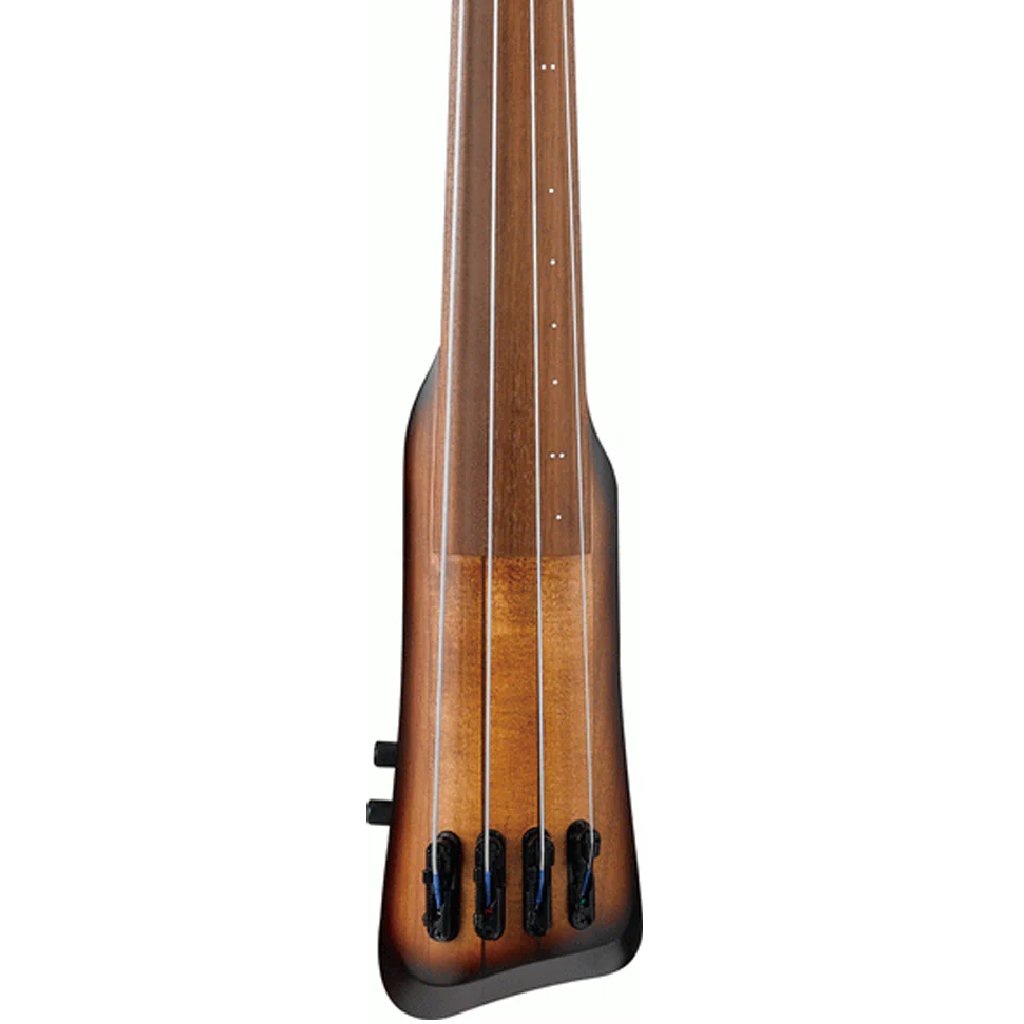 Ibanez UB804 Fretless  4 String Standing Bass with Stand in Mahogany Oil Burst
