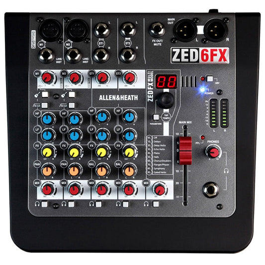 Allen & Health ZED6FX Compact 6 Input Analogue Mixer